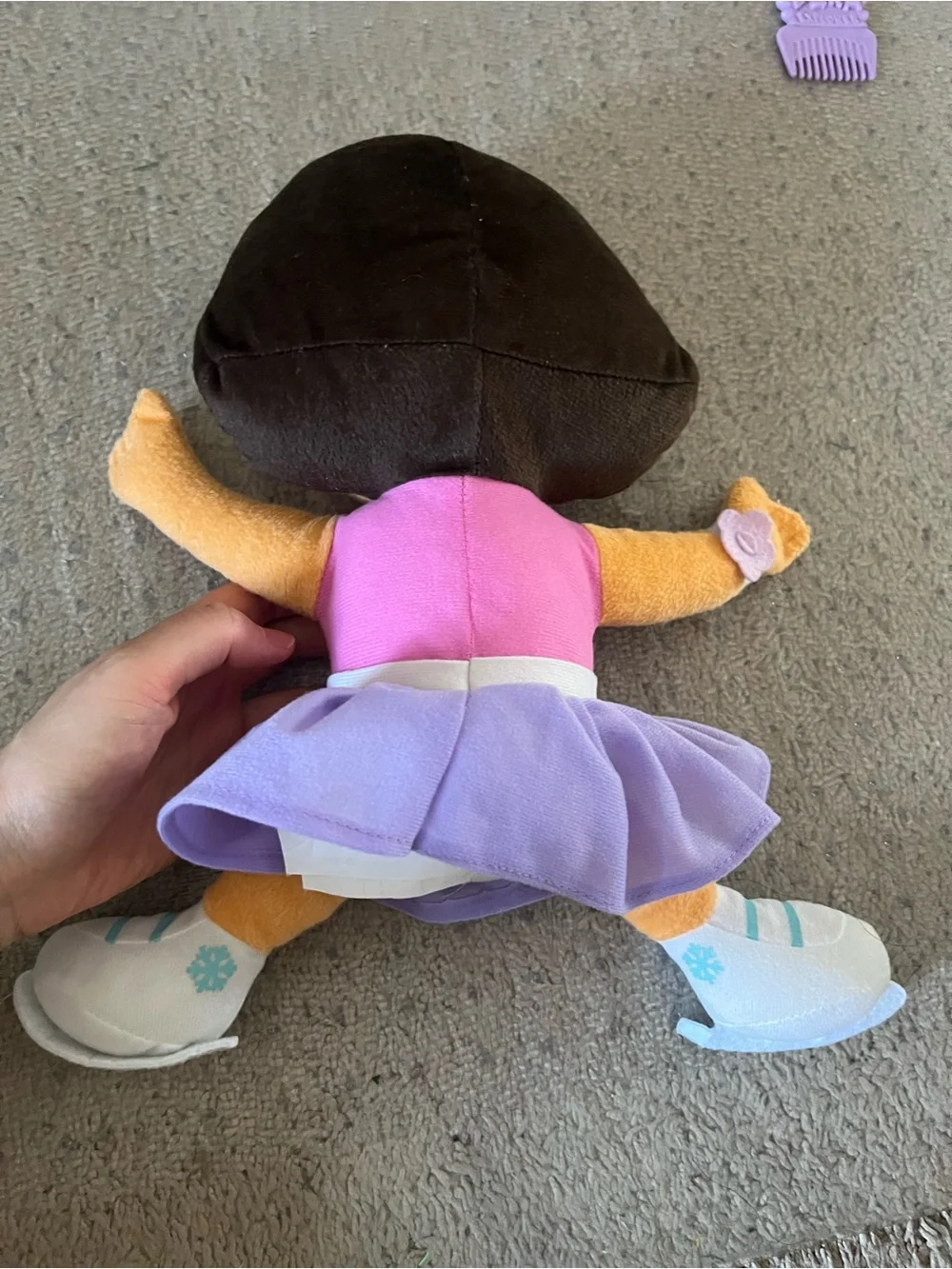 Dora the Explorer Purple Snowflake Plush Doll & Mini Doll Set